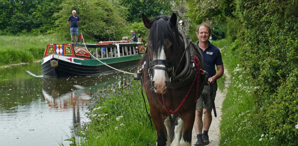 Horse Drawn Canal Boat Kennet and Avon Canal